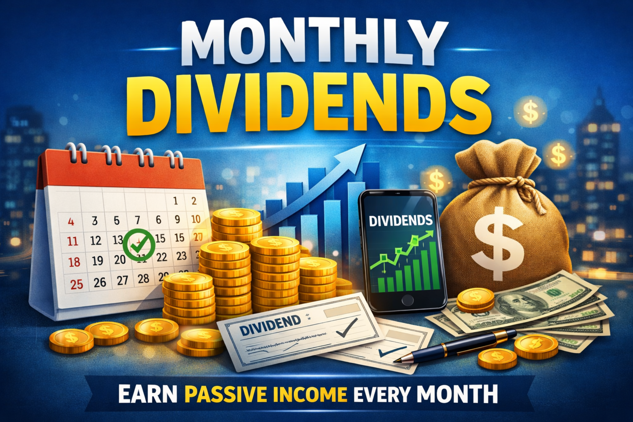 Monthly dividends illustration