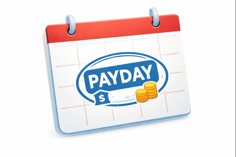 Payday calendar icon